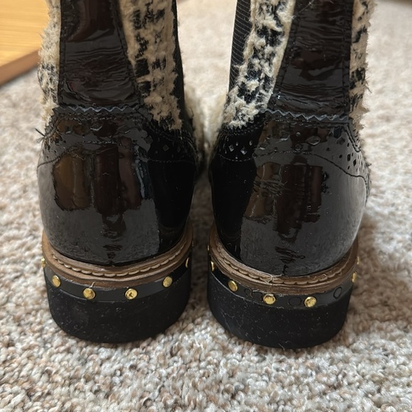 Free People: Textile Atlas Chelsea Boot in Beige - Picture 8 of 10